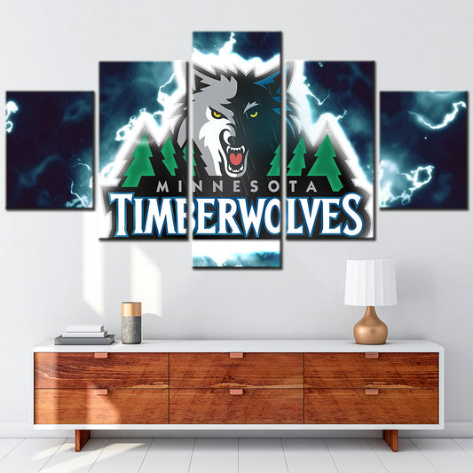 Basketball Canvas Wall Art - BK5013 - Minnesota Timberwolves