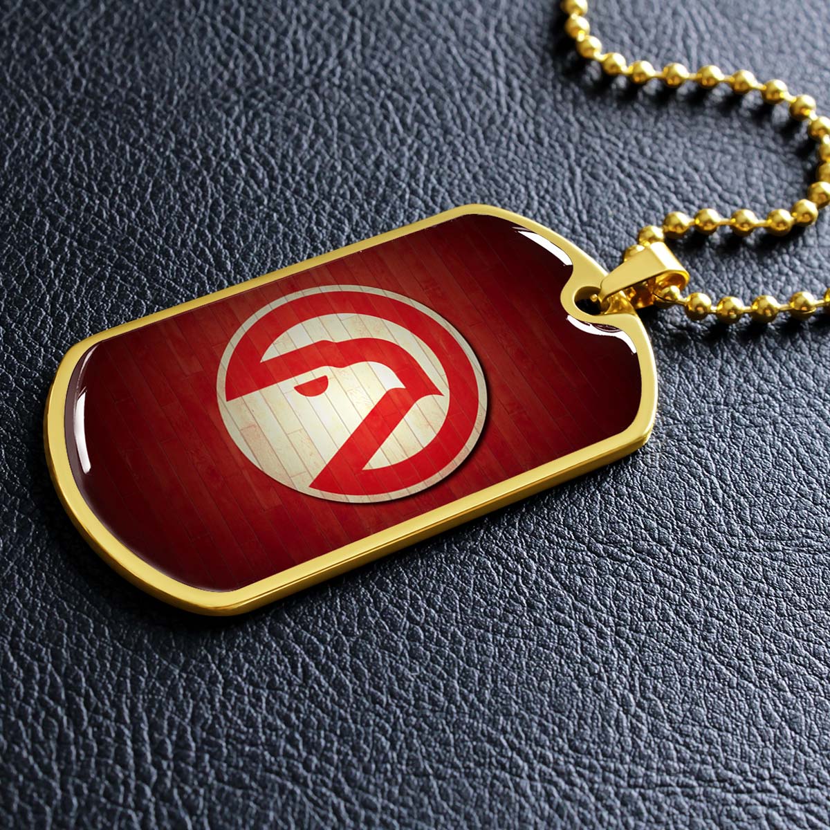 Basketball - BKD001 - Atlanta Hawks Sports - Basketball Dog Tag - Military Ball Chain - Luxury Dog Tag