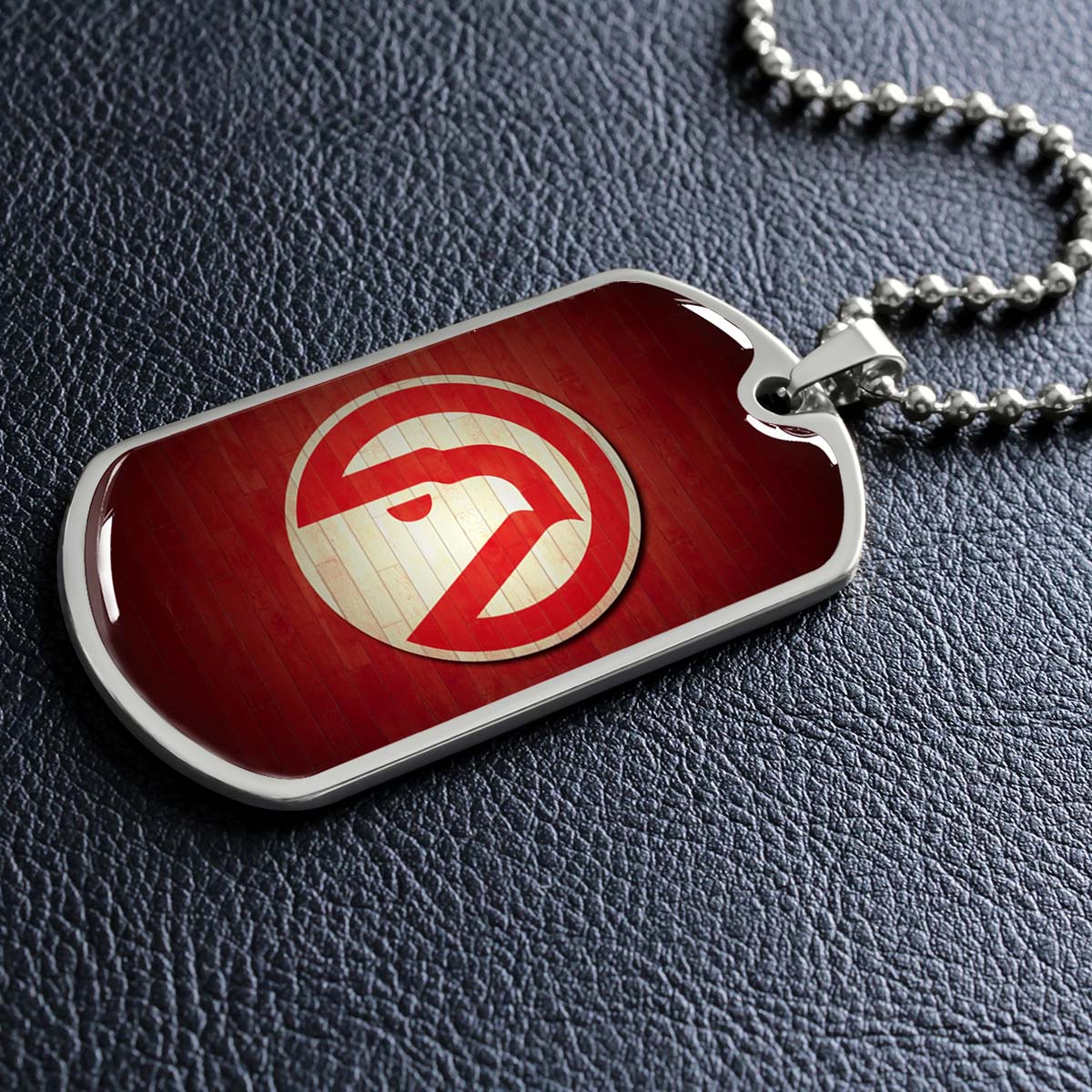 Basketball - BKD001 - Atlanta Hawks Sports - Basketball Dog Tag - Military Ball Chain - Luxury Dog Tag