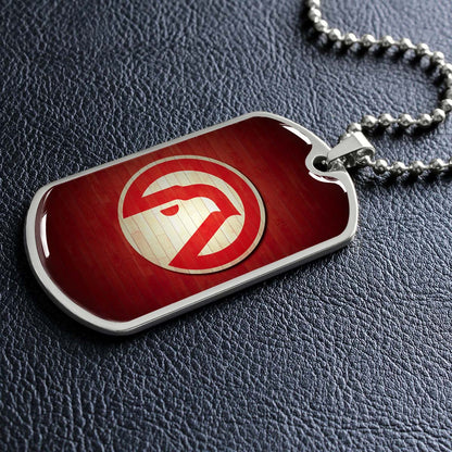 Basketball - BKD001 - Atlanta Hawks Sports - Basketball Dog Tag - Military Ball Chain - Luxury Dog Tag