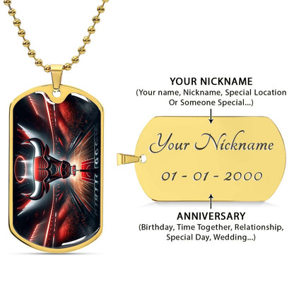 Basketball - BKD008 - Chicago Bulls - Basketball Dog Tag - Military Ball Chain - Luxury Dog Tag