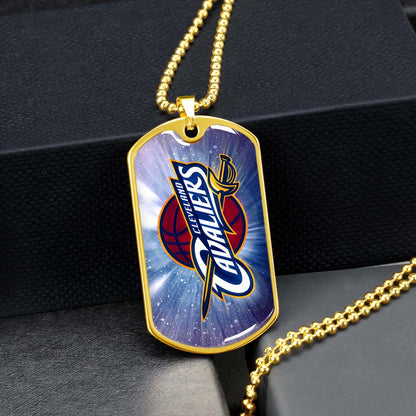 Basketball - BKD010 - Cleveland Cavaliers - Basketball Dog Tag - Military Ball Chain - Luxury Dog Tag
