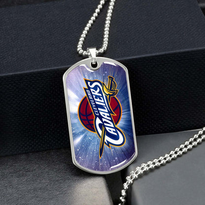 Basketball - BKD010 - Cleveland Cavaliers - Basketball Dog Tag - Military Ball Chain - Luxury Dog Tag