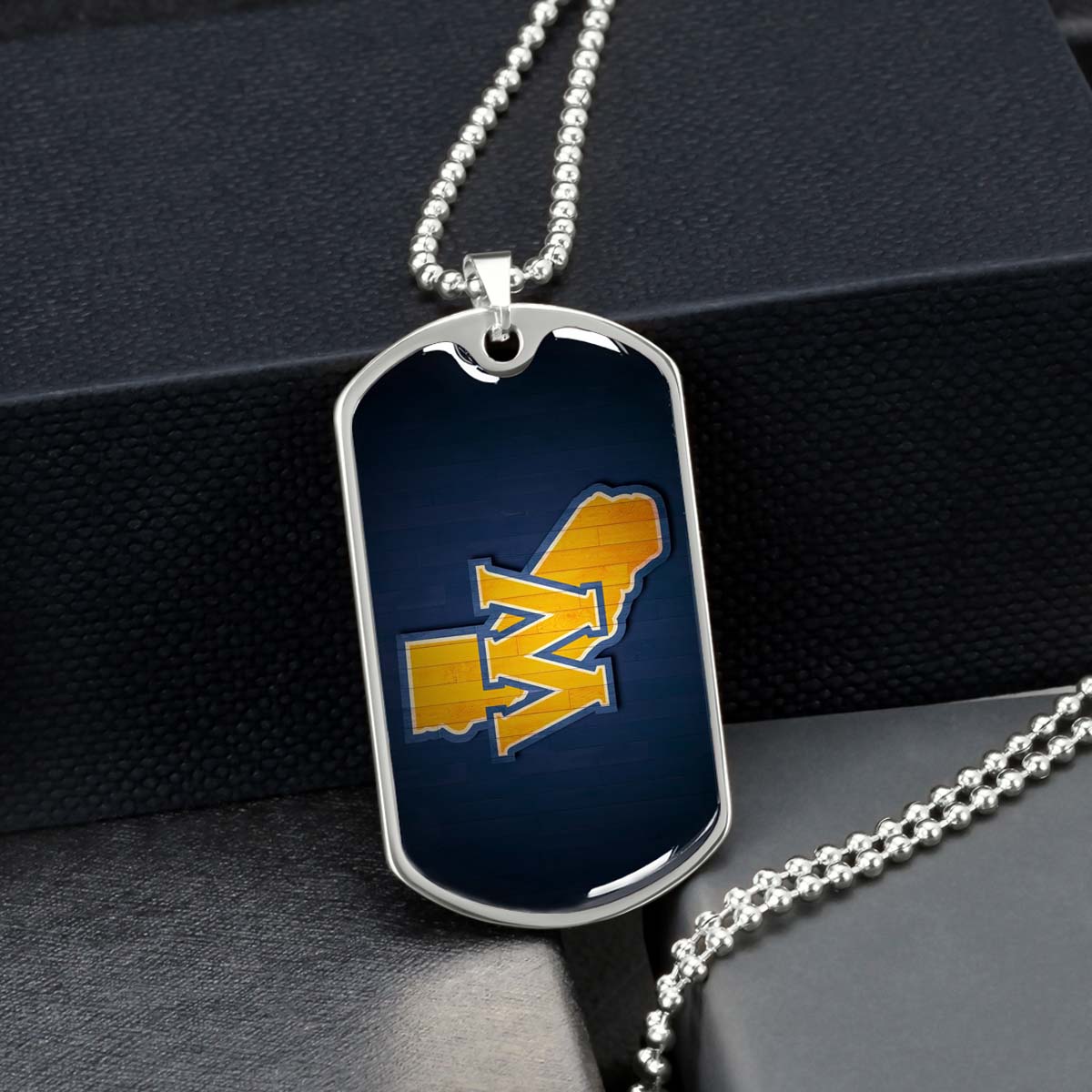 Basketball - BKD015 - Golden State Warriors Sports - Basketball Dog Tag - Military Ball Chain - Luxury Dog Tag