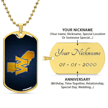 Basketball - BKD015 - Golden State Warriors Sports - Basketball Dog Tag - Military Ball Chain - Luxury Dog Tag