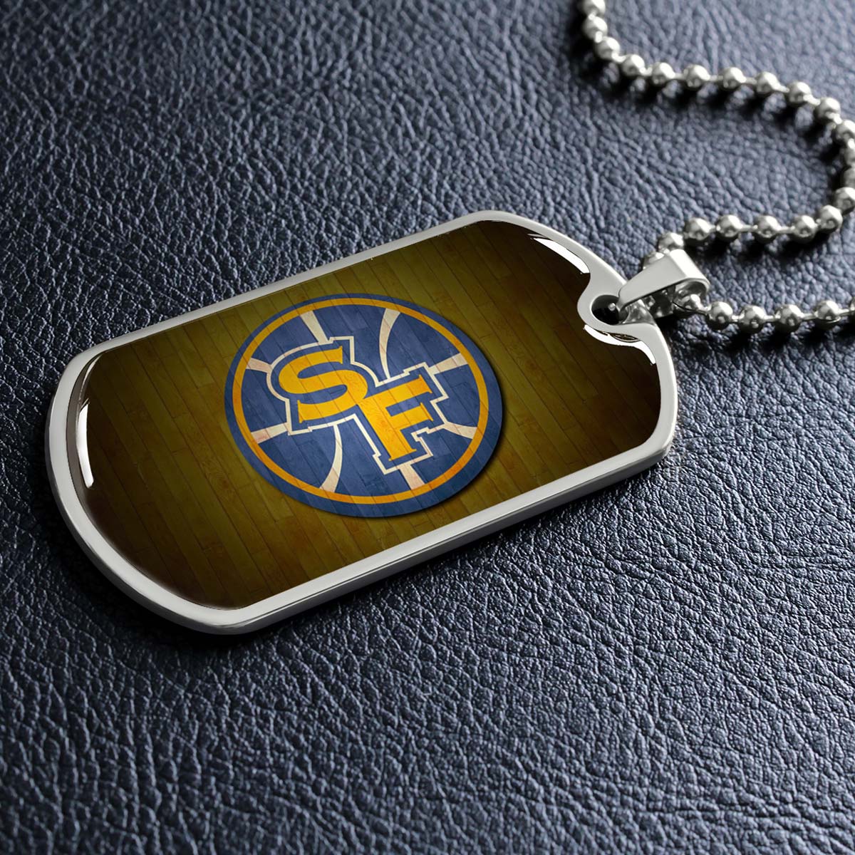 Basketball - BKD016 - Golden State Warriors Sports - Basketball Dog Tag - Military Ball Chain - Luxury Dog Tag