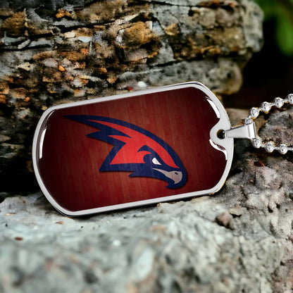 Basketball - BKD021 - Atlanta Hawks Sports - Basketball Dog Tag - Military Ball Chain - Luxury Dog Tag