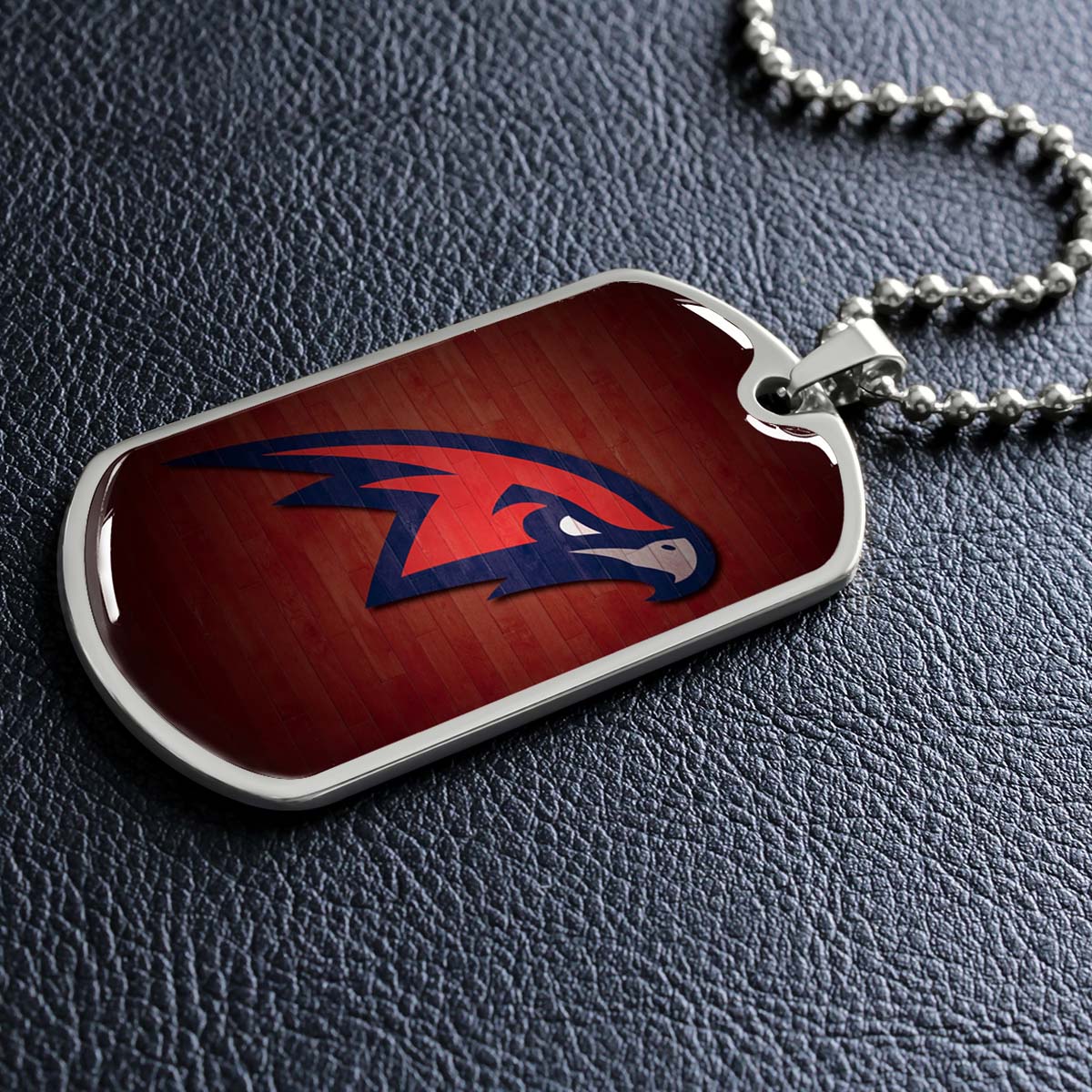 Basketball - BKD021 - Atlanta Hawks Sports - Basketball Dog Tag - Military Ball Chain - Luxury Dog Tag