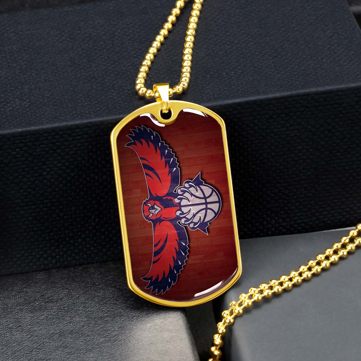 Basketball - BKD022 - Atlanta Hawks Sports - Basketball Dog Tag - Military Ball Chain - Luxury Dog Tag