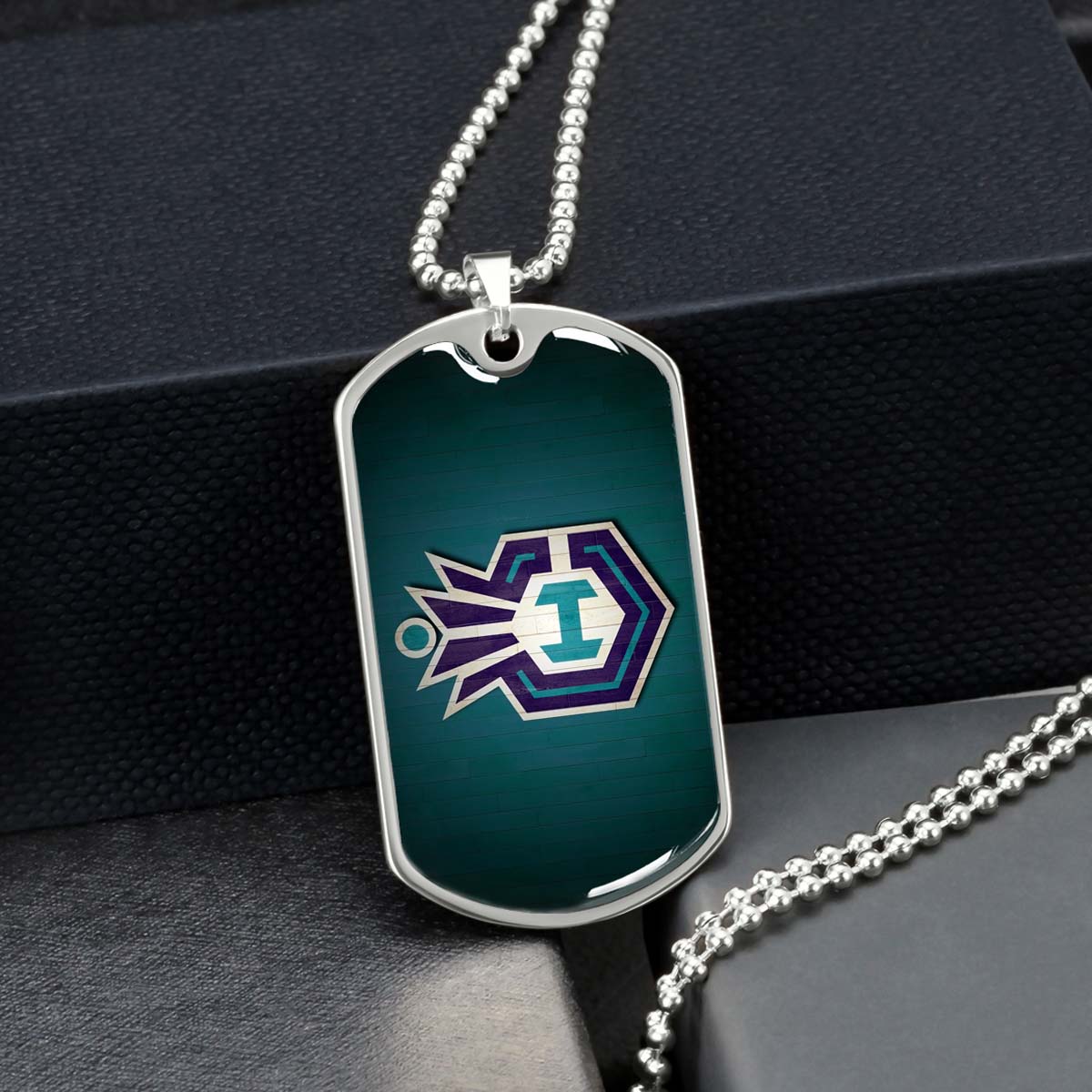 Basketball - BKD025 - Charlotte Hornets Sports - Basketball Dog Tag - Military Ball Chain - Luxury Dog Tag