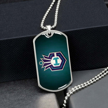 Basketball - BKD025 - Charlotte Hornets Sports - Basketball Dog Tag - Military Ball Chain - Luxury Dog Tag