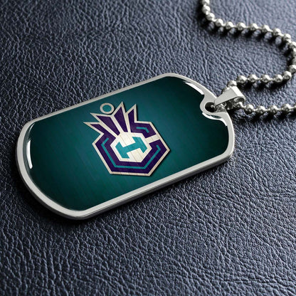 Basketball - BKD025 - Charlotte Hornets Sports - Basketball Dog Tag - Military Ball Chain - Luxury Dog Tag