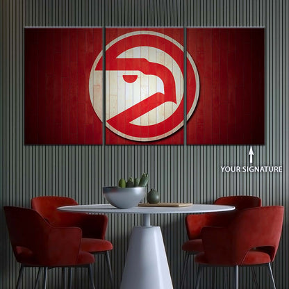 Basketball Canvas Wall Art - BK5042 - Atlanta Hawks Sports