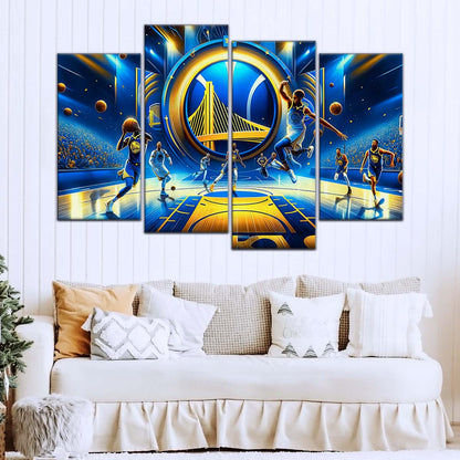 Basketball Canvas Wall Art - BK5047 - Golden State Warriors