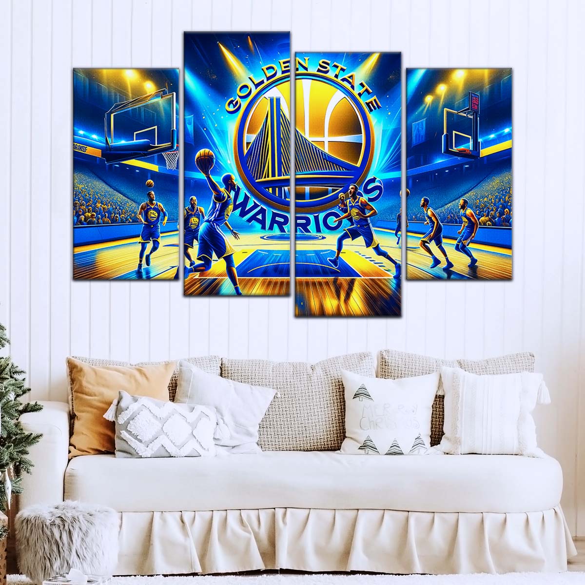 Basketball Canvas Wall Art - BK5048 - Golden State Warriors