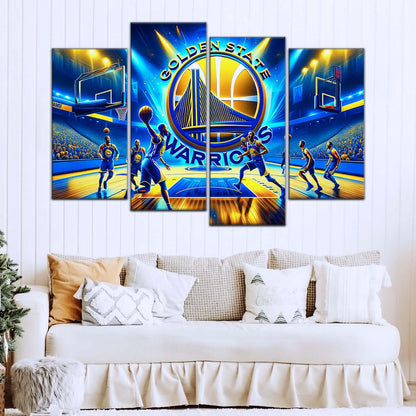 Basketball Canvas Wall Art - BK5048 - Golden State Warriors