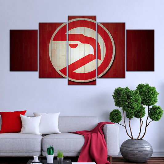 Basketball Canvas Wall Art - BK5042 - Atlanta Hawks Sports