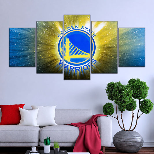 Basketball Canvas Wall Art - BK5046 - Golden State Warriors