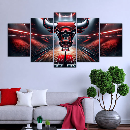 Basketball Canvas Wall Art - BK5049 - Chicago Bulls