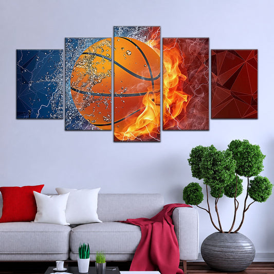 Basketball Canvas Wall Art - BK5070 - Dynamic Basketball