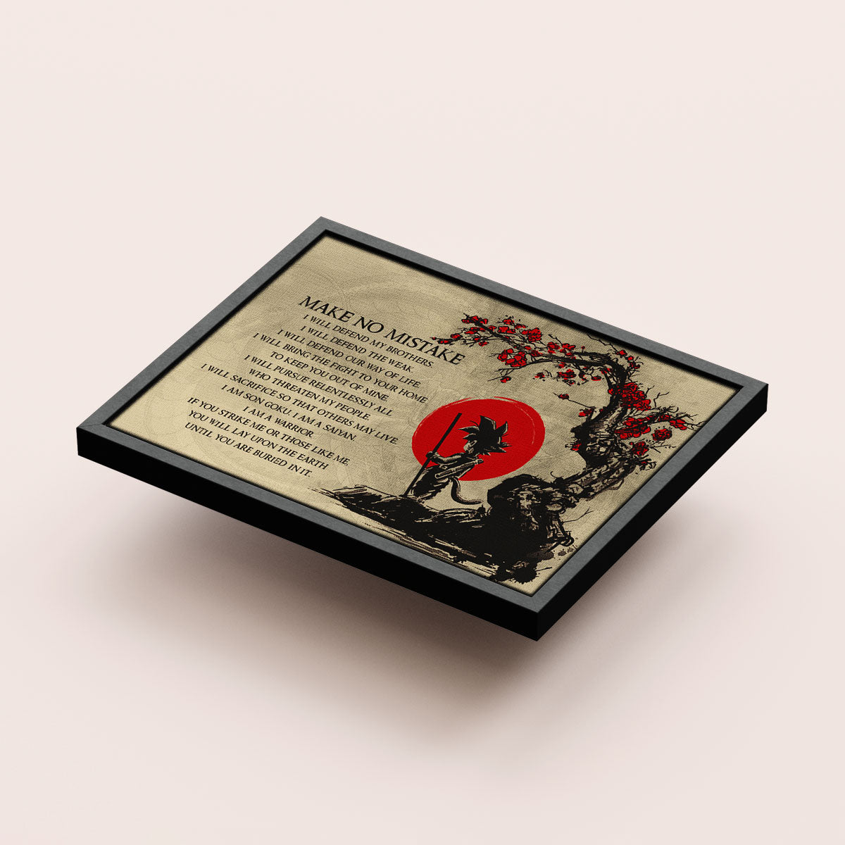 Dragon Ball Canvas Wall Art - DR022 - Goku - Make No Mistake