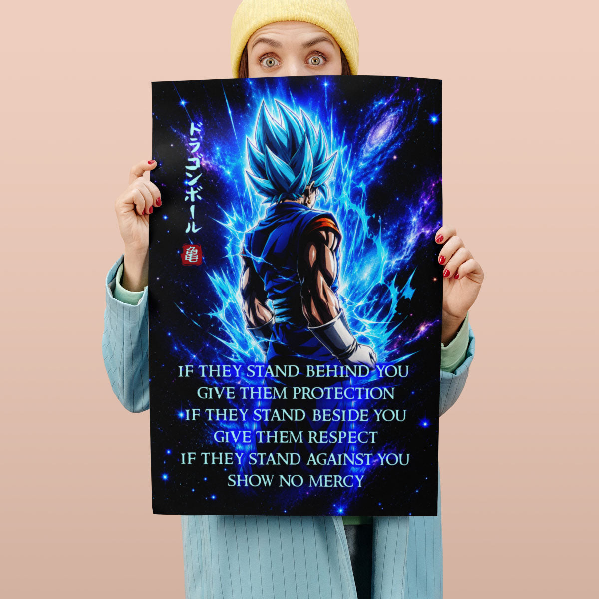 Dragon Ball Canvas Wall Art - DR099 - Super Saiyan Blue Vegito - Show No Mercy