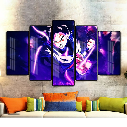 Dragon Ball - 5 Pieces Wall Art - Black Goku - Dragon Ball Poster - Dragon Ball Canvas
