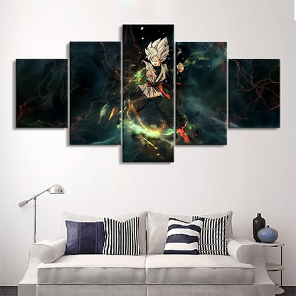 Dragon Ball - 5 Pieces Wall Art - Black Goku - Dragon Ball Poster - Dragon Ball Canvas