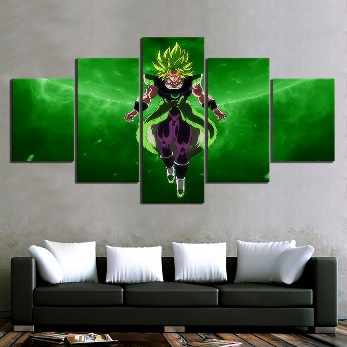 Dragon Ball - 5 Pieces Wall Art - Broly - Dragon Ball Poster - Dragon Ball Canvas