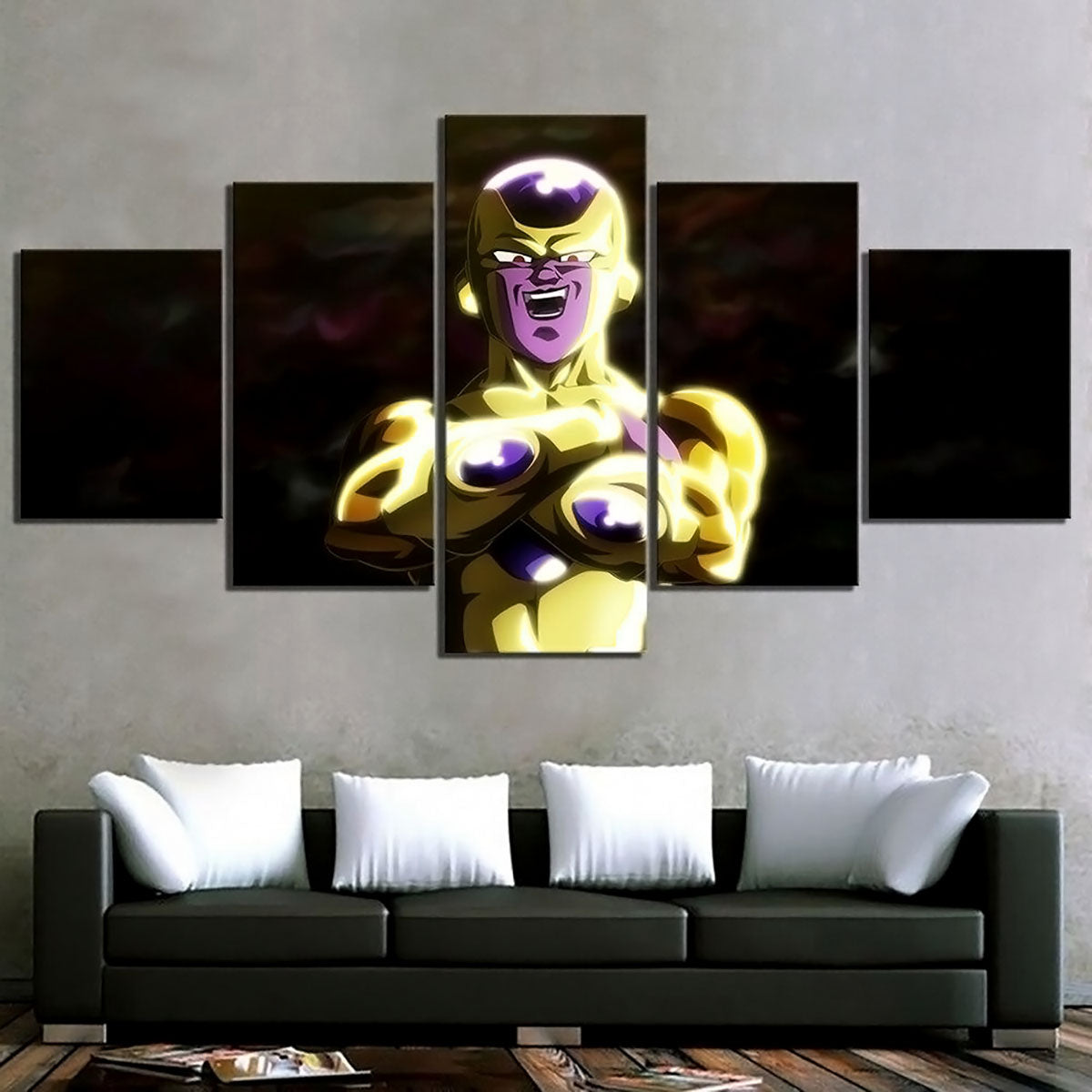 Dragon Ball - 5 Pieces Wall Art - Frieza Golden - Dragon Ball Poster - Dragon Ball Canvas