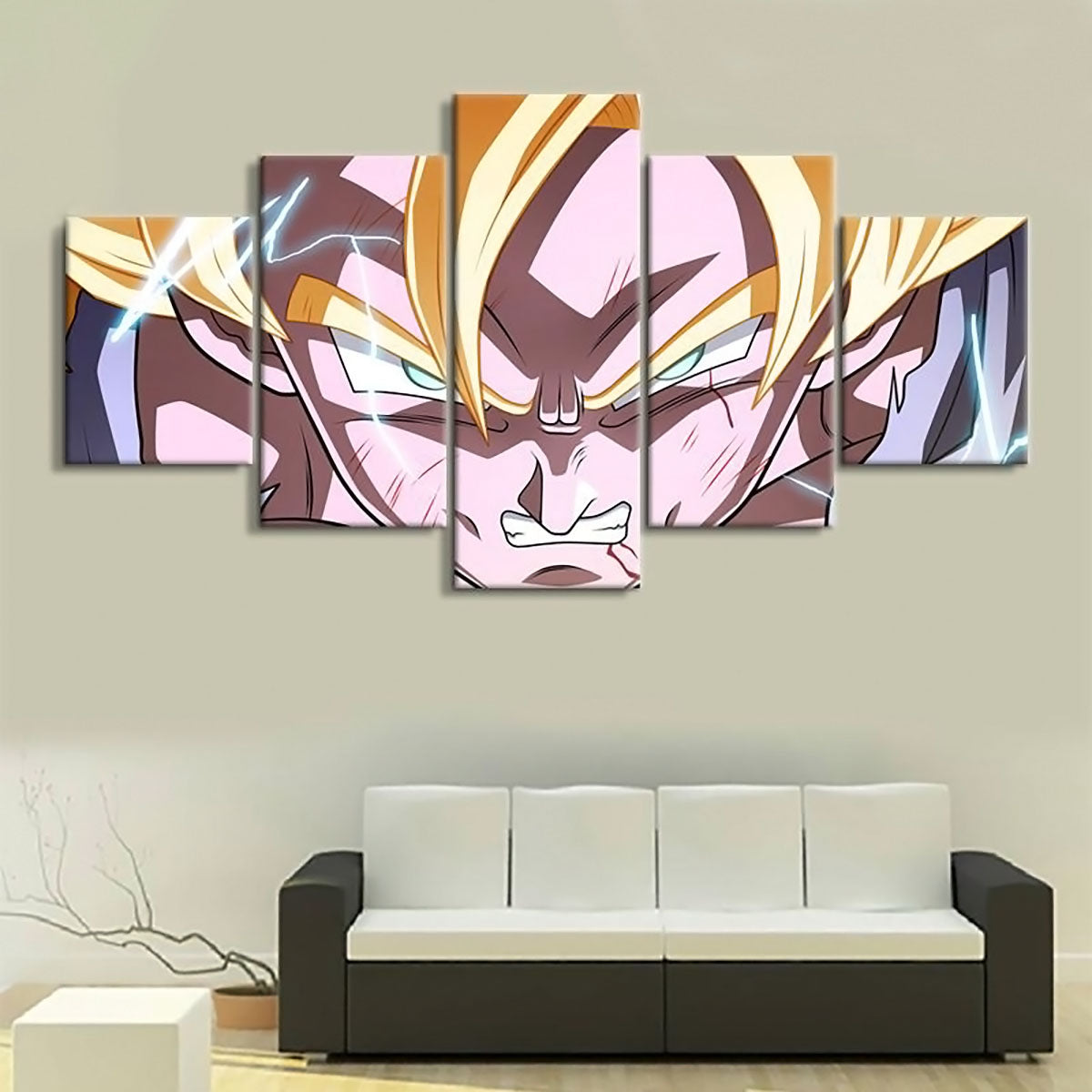 Dragon Ball - 5 Pieces Wall Art - Goku - Super Saiyan - Dragon Ball Poster - Dragon Ball Canvas