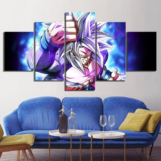 Dragon Ball - 5 Pieces Wall Art - Goku - Super Saiyan 4 - Dragon Ball Poster - Dragon Ball Canvas