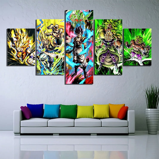 Dragon Ball Super Canvas Wall Art - DR5167 - Super Saiyan Vegito - Legendary Super Saiyan Broly