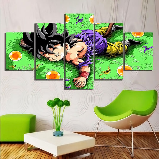 Dragon Ball - 5 Pieces Wall Art - Kid Goku - Dragon Ball Poster - Dragon Ball Canvas