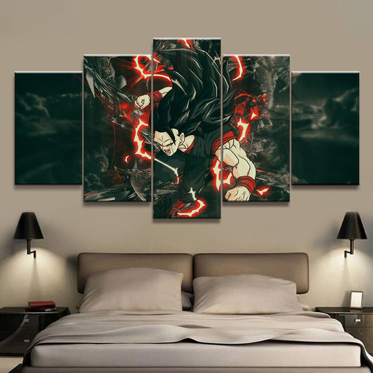Dragon Ball - 5 Pieces Wall Art - Vegeto - Dragon Ball Poster - Dragon Ball Canvas