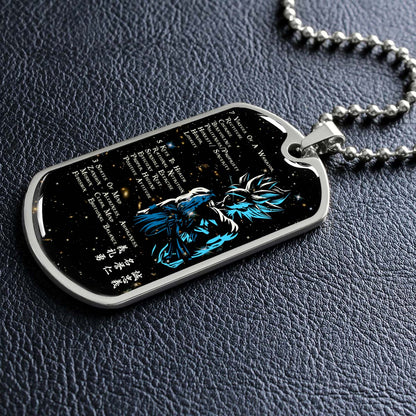 Dragon Ball - DRDL001 - 7 5 3 CODE - Goku - Supper Saiyan Blue - Dragon Ball Dog Tag - Military Ball Chain - Luxury Dog Tag