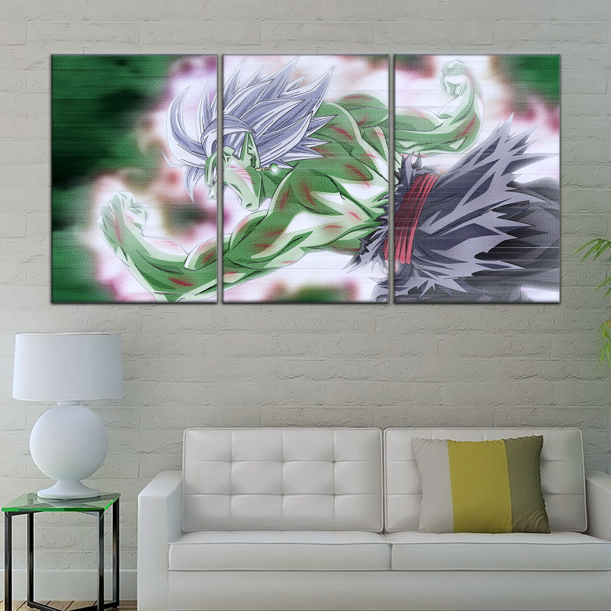 Dragon Ball Super Merged Zamasu Canvas Wall Art - 5 Piece Split Panel DBZ Anime Poster - Framed Ready to Hang Living Room Man Cave Decor - DR5137