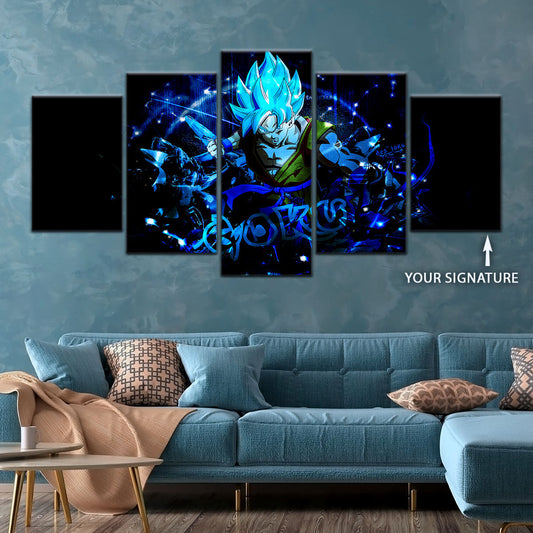 Dragon Ball Super Canvas Wall Art - DR5054 - Super Saiyan Blue Goku