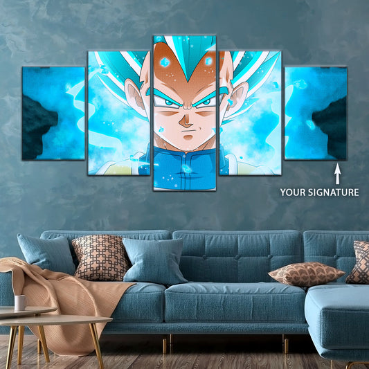 Dragon Ball Super Canvas Wall Art - DR5118 - Super Saiyan Blue Vegeta