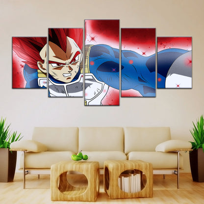Dragon Ball Super Canvas Wall Art - DR5125 - Super Saiyan God Vegeta