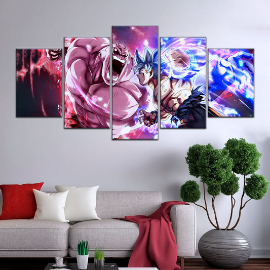 Dragon Ball Super Canvas Wall Art - DR5087 - Ultra Instinct Goku vs Jiren
