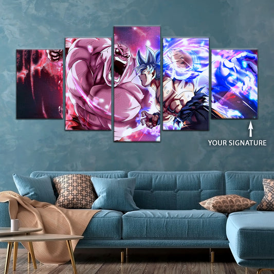 Dragon Ball Super Canvas Wall Art - DR5087 - Ultra Instinct Goku vs Jiren