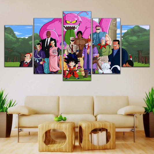 Dragon Ball Wall Art - DR5068 - Goku and Friends vs. Tao Pai Pai - Dragon Ball Z - Dragon Ball Poster - Dragon Ball Canvas