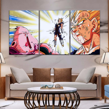 Dragon Ball Wall Art - DR5127 - Vegeta vs Majin Buu - Dragon Ball Z - Dragon Ball Poster - Dragon Ball Canvas