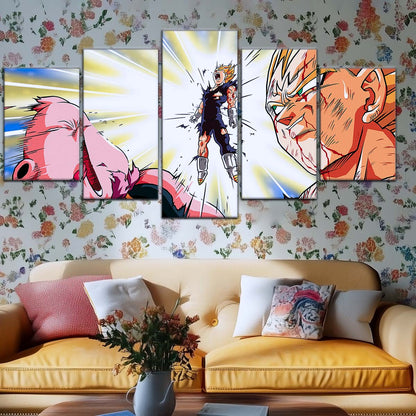 Dragon Ball Wall Art - DR5127 - Vegeta vs Majin Buu - Dragon Ball Z - Dragon Ball Poster - Dragon Ball Canvas