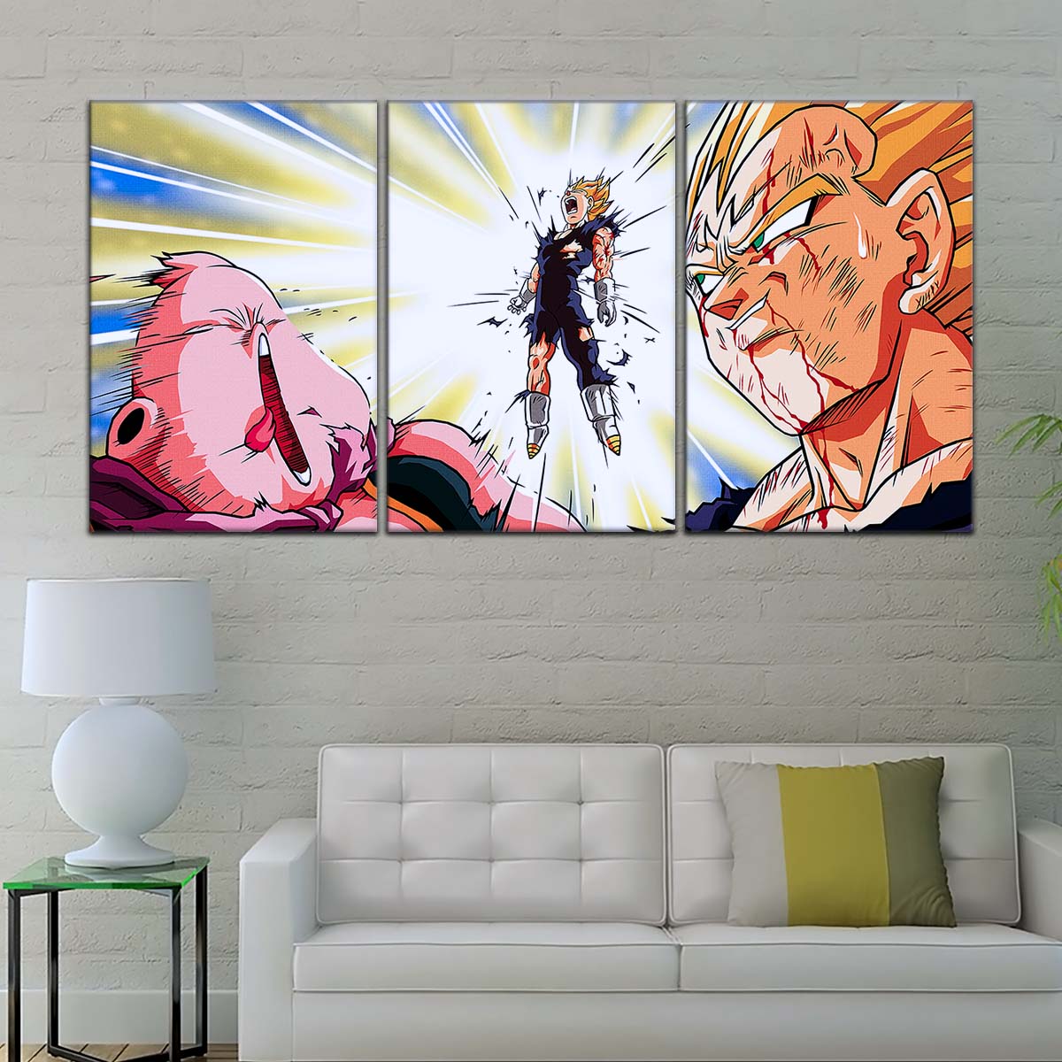 Dragon Ball Wall Art - DR5127 - Vegeta vs Majin Buu - Dragon Ball Z - Dragon Ball Poster - Dragon Ball Canvas