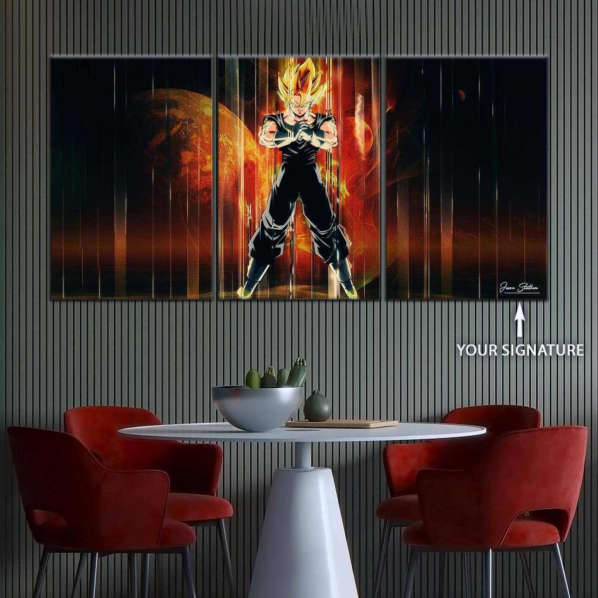 Dragon Ball Wall Art - DR5129 - Vegito - Super Saiyan - DBZ - Dragon Ball Poster - Dragon Ball Canvas