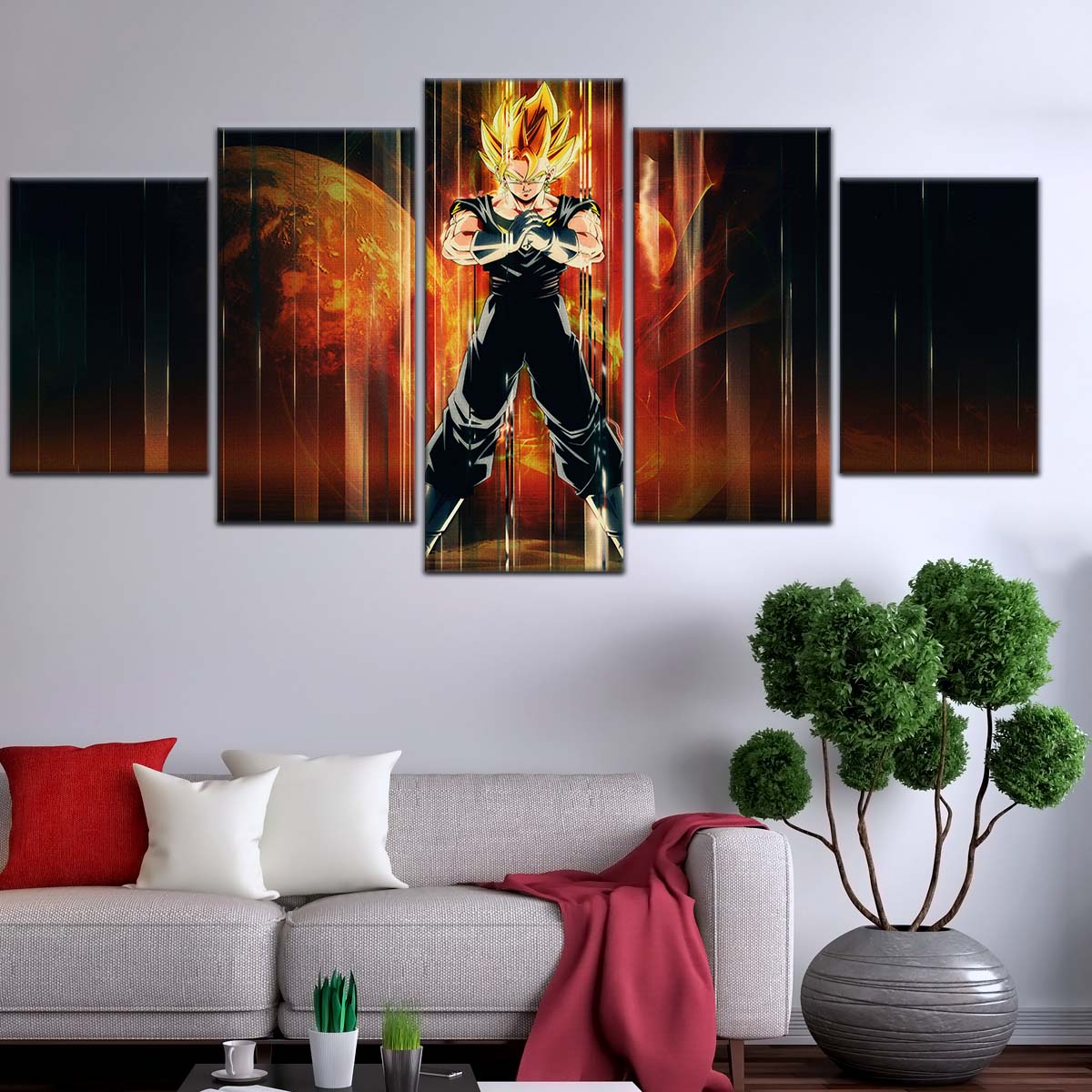 Dragon Ball Wall Art - DR5129 - Vegito - Super Saiyan - DBZ - Dragon Ball Poster - Dragon Ball Canvas