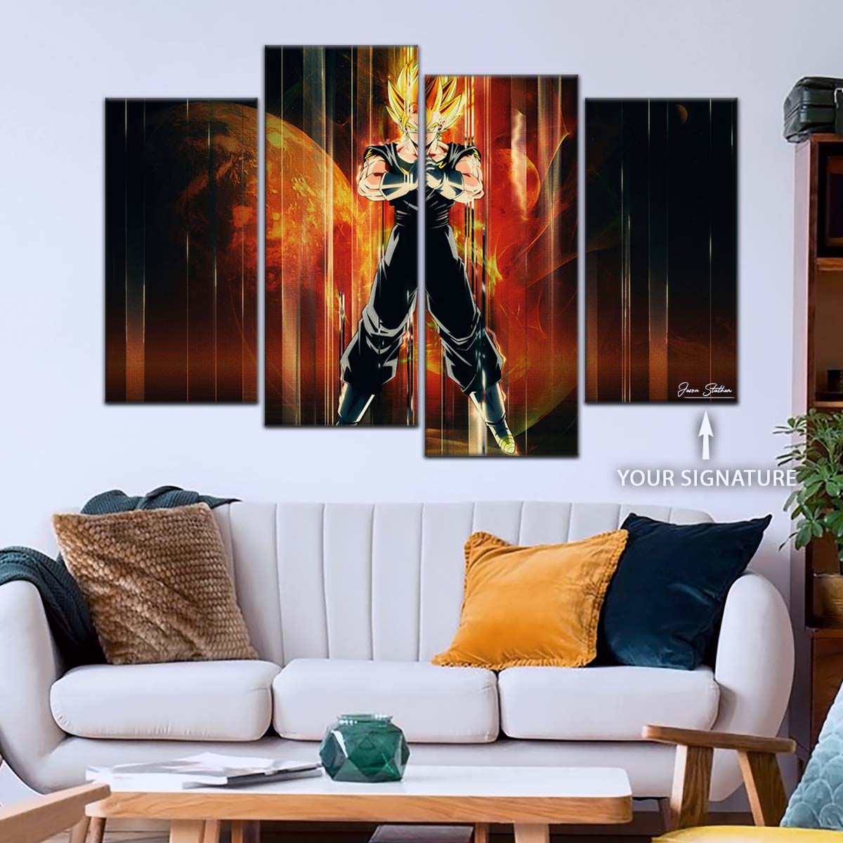 Dragon Ball Wall Art - DR5129 - Vegito - Super Saiyan - DBZ - Dragon Ball Poster - Dragon Ball Canvas