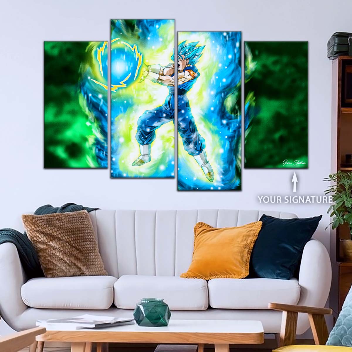 Dragon Ball Wall Art - DR5132 - Vegito Kamehameha - Dragon Ball Super - Dragon Ball Poster - Dragon Ball Canvas